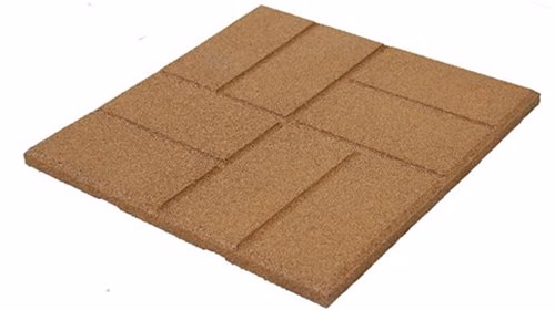 ErgoTile Quad-Rec rubber tiles
