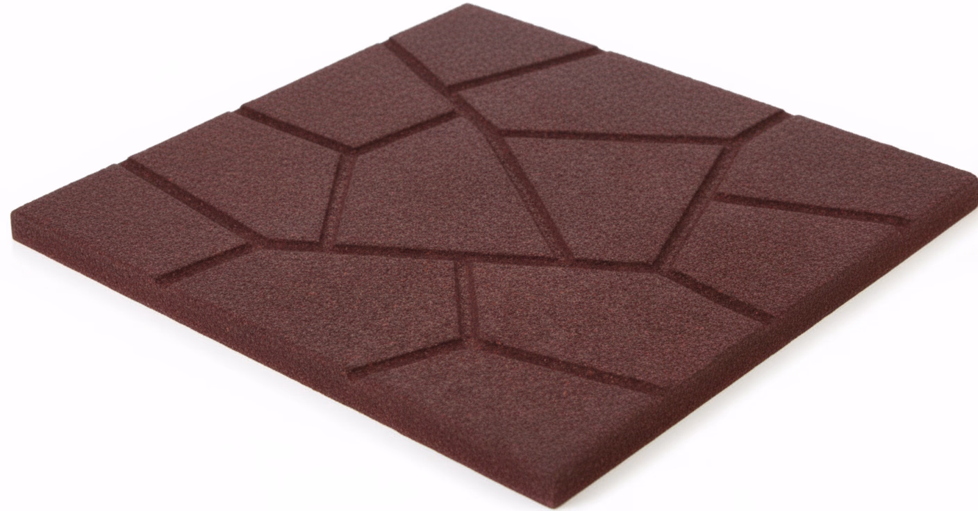 ErgoTile Quad-Stone rubber tiles